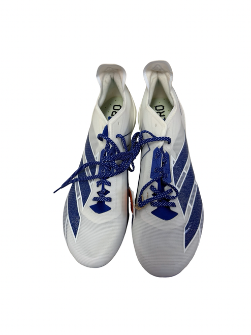 Vist Large View of Product Image Which is New Adidas ADIZERO ELECTRIC IE6292 Mens Football Cleats Cloud White / Royal Blue Size 13 - No Box