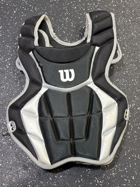 Vist Large View of Product Image Which is Used Wilson YOUTH Catchers Chest Protector None Youth