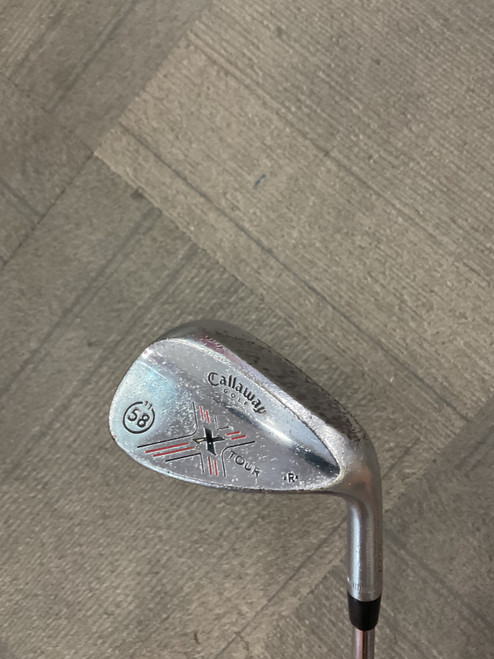 Vist Large View of Product Image Which is Used Callaway X TOUR Golf Wedge Mens RH 58 Degree