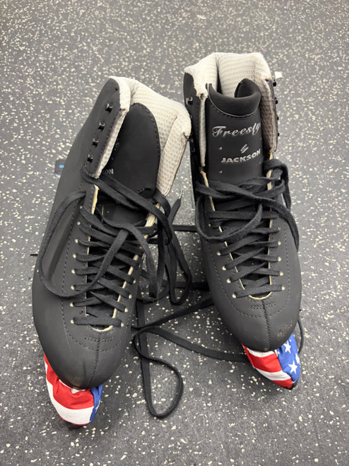 Vist Large View of Product Image Which is Used Jackson FREESTYLE MENS WomensFigure Skate Black Senior 9.5