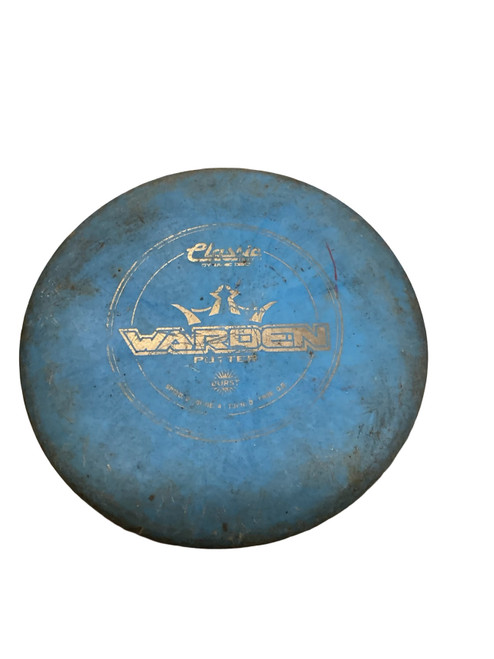 Vist Large View of Product Image Which is Used Dynamic Discs WARDEN Disc Golf Putter Royal Blue