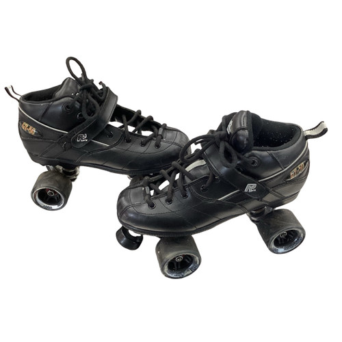 Vist Large View of Product Image Which is Used Rock Skates GT-50 Senior Roller Quad Skates Black Senior 10