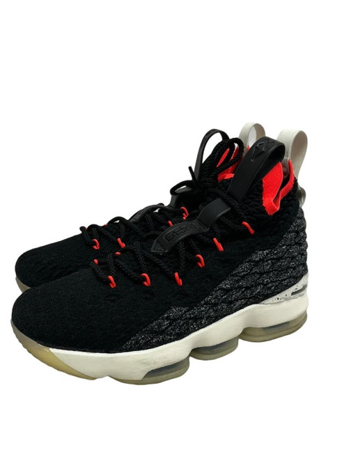Vist Large View of Product Image Which is Used Nike Lebron XV GS 7Y Basketball Shoes Black 