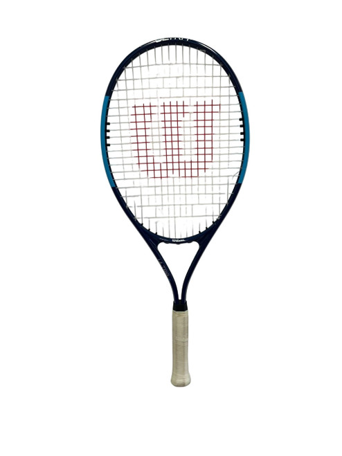 Vist Large View of Product Image Which is Used Wilson Ultra Power XL 112 Adult Navy Blue Tennis Racquet 4 3/8"