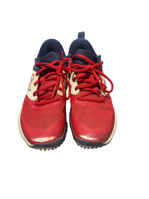 Vist Large View of Product Image Which is Used New Balance USA TURF CLEATS BB/SB Cleats White/Red/Navy Senior 6