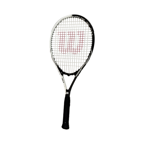 Vist Large View of Product Image Which is Used Wilson TOUR SLAM Adult Tennis Racquet Black 4 1/2"