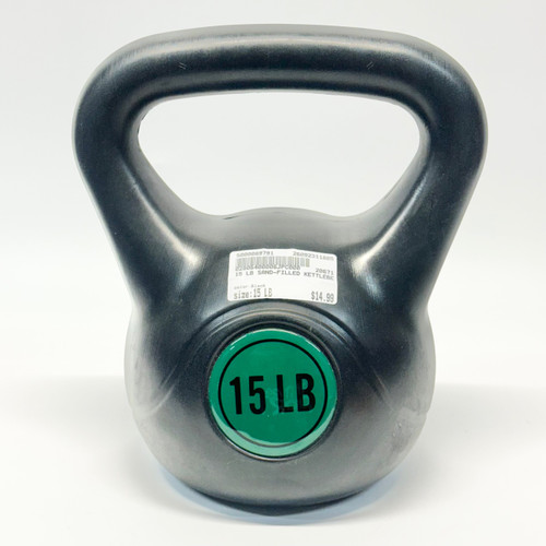 Vist Large View of Product Image Which is Used Kettle Dumbbell (Each) Black 15 lb