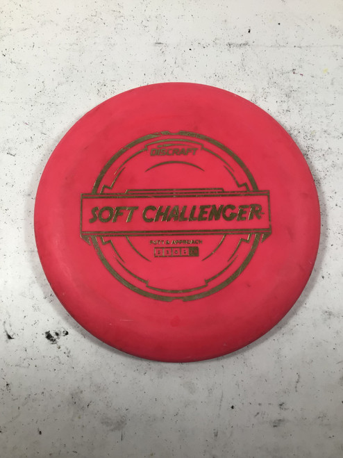 Vist Large View of Product Image Which is Used Discraft PL SOFT CHALLENGER Disc Golf Putter Pink 172g