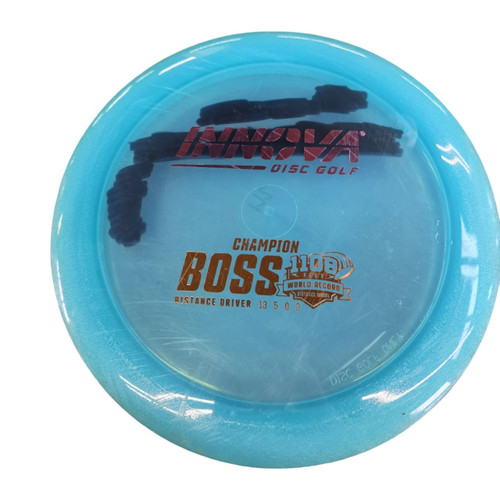 Vist Large View of Product Image Which is Used Innova CHAMPION BOSS DRIVER Disc Golf Driver Royal Blue