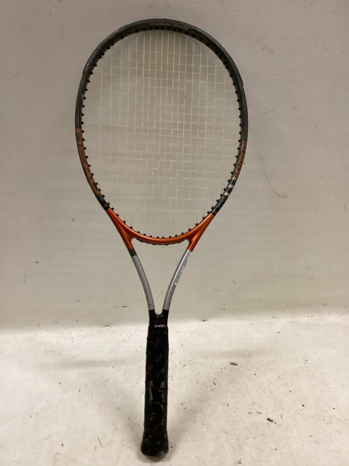 Vist Large View of Product Image Which is Used Head Racquet TI RADICAL Adult Tennis Racquet Orange 4 3/8"