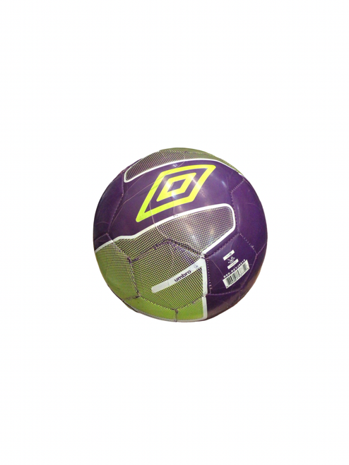 Vist Large View of Product Image Which is Used Umbro PURPLE/GREEN All Size Soccer Ball Purple 4