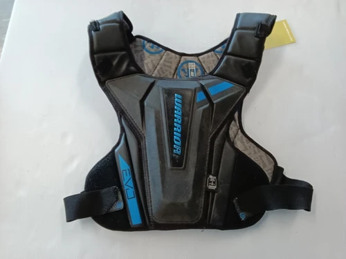 Vist Large View of Product Image Which is Used Warrior Lacrosse Shoulder Pads Black LG