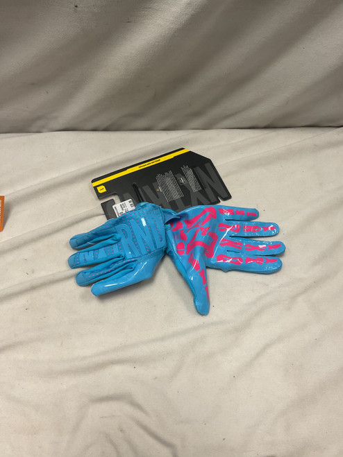 Vist Large View of Product Image Which is Used NXTRND ADULT FOOTBALL GLOVES FB Gloves Royal Blue LG