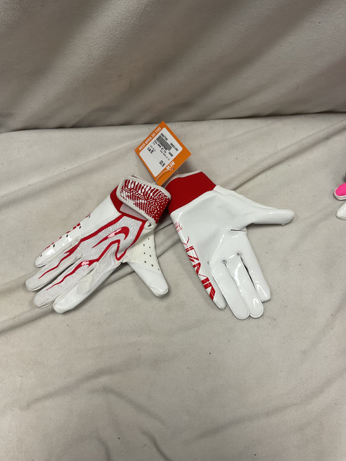Vist Large View of Product Image Which is Used Nike VAPOR JET YTH FB Gloves White MD