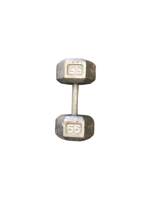 Vist Large View of Product Image Which is Used Hex Dumbbell (Each) 55 lb