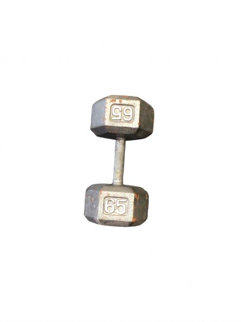 Vist Large View of Product Image Which is Used Hex Dumbbell (Each) 65 lb