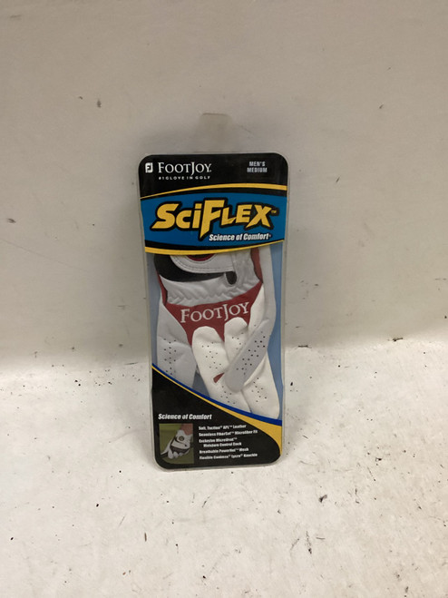 Vist Large View of Product Image Which is Used Foot Joy Mens Golf Glove White And Red MD