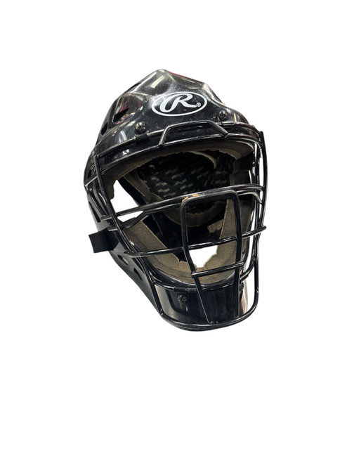 Vist Large View of Product Image Which is Used Rawlings CATCHERS HELMET Catchers Helmet w/Mask Black One Size