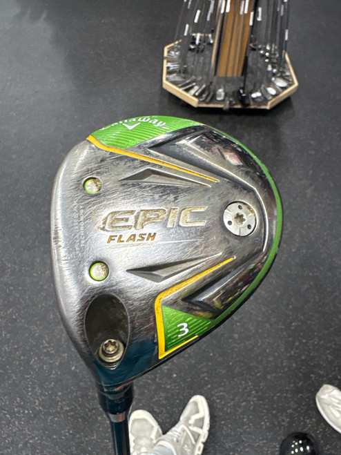 Vist Large View of Product Image Which is Used Callaway EPIC FLASH Mens Fairway Wood LH 3 Wood