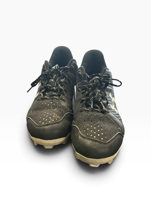 Vist Large View of Product Image Which is Used Under Armour LEADOFF BB/SB Cleats Black Senior 10.5