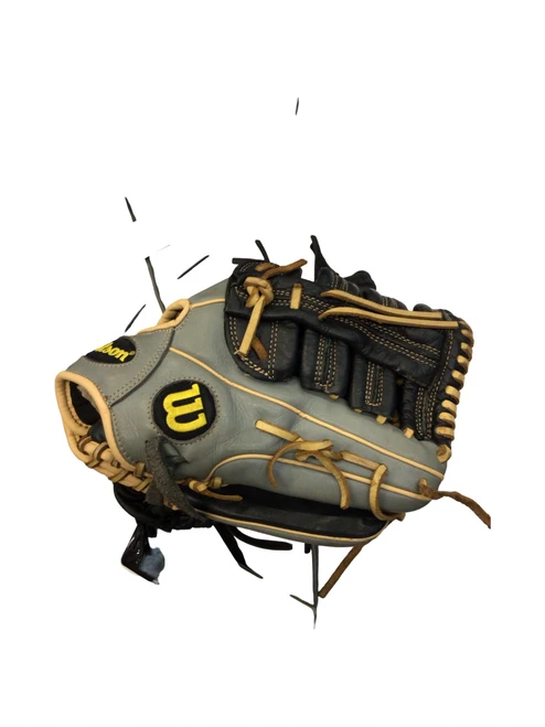 Vist Large View of Product Image Which is Used Easton BB/SB Glove RH Throw Grey 12 1/2"