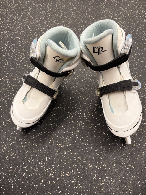 Vist Large View of Product Image Which is Used Lake Placid ADJUSTABLE SKATE 2-4 Girls Softboot Skate White Adjustable