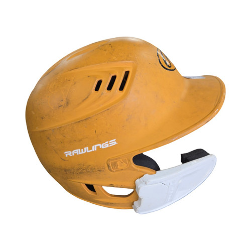 Vist Large View of Product Image Which is Used Rawlings BATTING HELMET 6 7/8 - 7 5/8 Batting Helmet No Mask Gold One Size