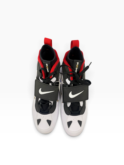 Vist Large View of Product Image Which is Used Nike DIAMOND TURF II TD Adult FB Cleats Black And White Senior 11