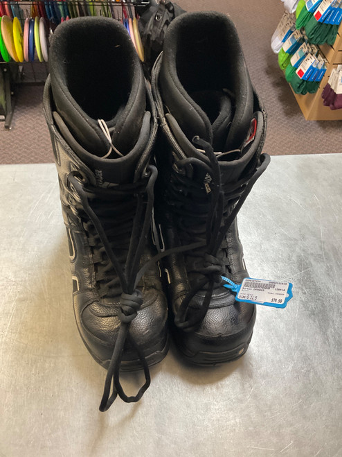 Vist Large View of Product Image Which is Used Burton INVADER Mens Snowboard Boots Black Senior 11.5