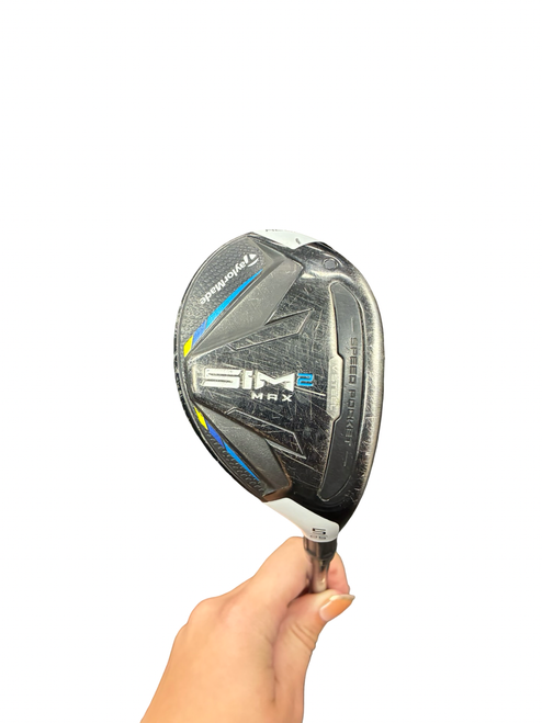 Vist Large View of Product Image Which is Used Taylormade SIM2 MAX 5H/25 Mens Hybrid Club RH 5 Hybrid