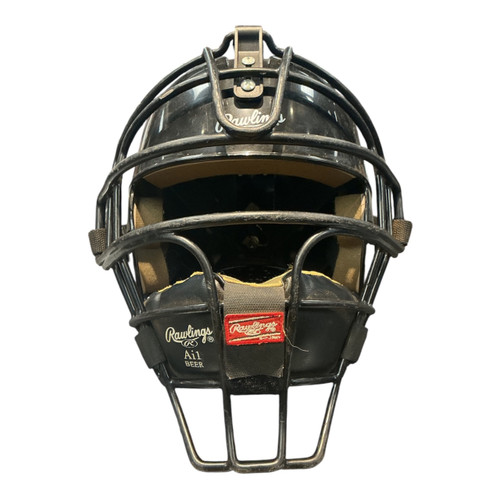 Vist Large View of Product Image Which is Used Rawlings UMPIRE MASK/HELMET Umpire Mask Black MD
