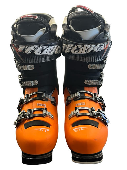 Vist Large View of Product Image Which is Used Tecnica MACH 1 HV 130 Mens DH Ski Boot Orange 270 MP - M09 