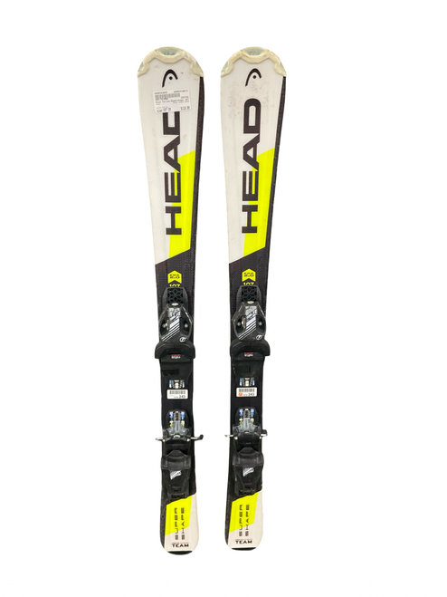 Vist Large View of Product Image Which is Used Head SUPER SHAPE Boys DH Ski/Binding Yellow 107 cm