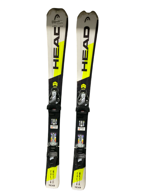 Vist Large View of Product Image Which is Used Head SUPER SHAPE Boys DH Ski/Binding Yellow 107 cm