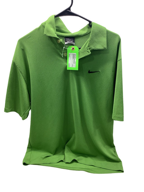 Vist Large View of Product Image Which is Used Nike S.S. Golf Shirt M Lime Green LG