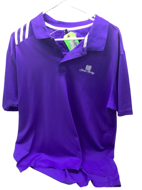 Vist Large View of Product Image Which is Used Adidas S.S. Golf Shirt M Purple LG