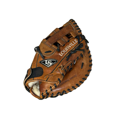 Vist Large View of Product Image Which is Used Louisville Slugger XPFB BB/SB First Base RH Throw Brown 12 1/2"