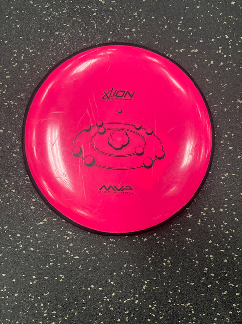 Vist Large View of Product Image Which is Used MVP NEUTRON ION Disc Golf Putter Pink