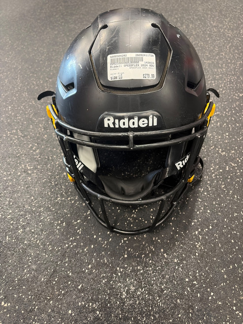 Vist Large View of Product Image Which is Used Riddell SPEEDFLEX 2024 ADULT FB Helmet Black LG