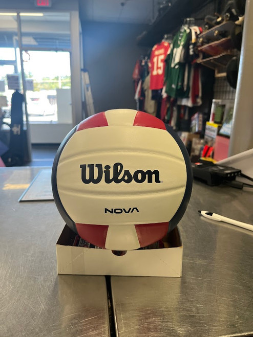 Vist Large View of Product Image Which is Used Wilson NOVA Indoor VB White/Red/Navy