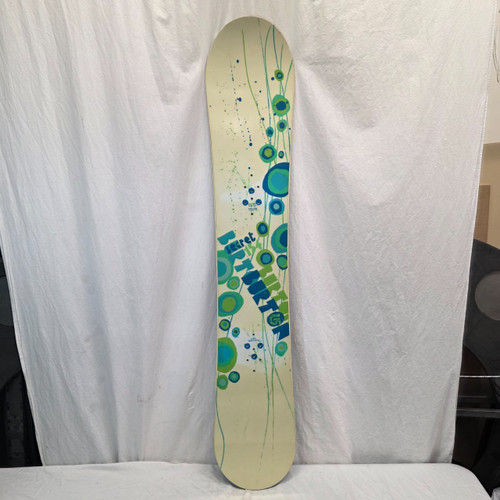 Vist Large View of Product Image Which is Used Burton SECRET Womens Snowboard Only White 154 cm