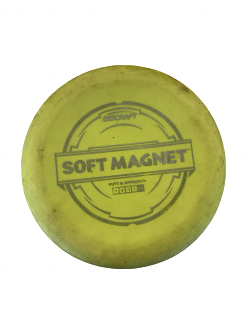 Vist Large View of Product Image Which is Used Discraft SOFT MAGNET Disc Golf Putter Yellow