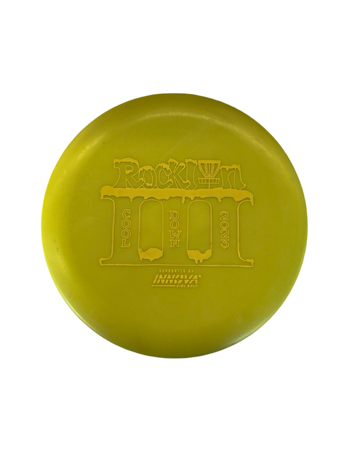 Vist Large View of Product Image Which is Used Innova AVIAR PUTTER Disc Golf Putter Yellow