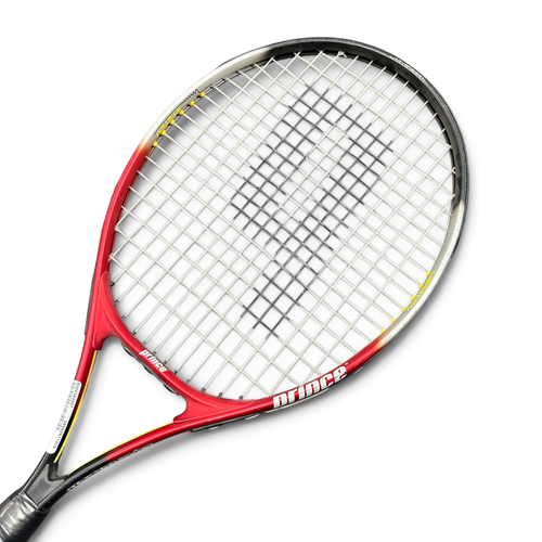 Vist Large View of Product Image Which is Used Prince EQUALIZER Adult Tennis Racquet Red 4 1/4"