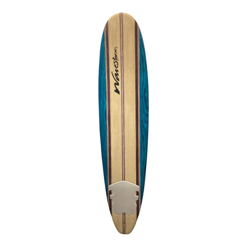 Vist Large View of Product Image Which is Used Wavestorm CLASSIC Surfboard Teal 8Ft