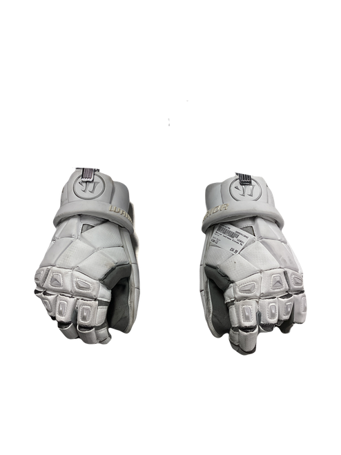 Vist Large View of Product Image Which is Used Warrior Lacrosse Gloves Mens White LG