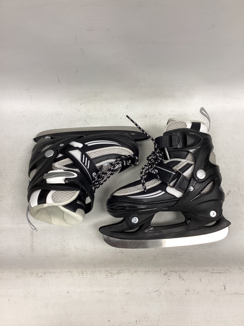 Vist Large View of Product Image Which is Used Lake Placid J10-13 Boys Softboot Skate Black Adjustable