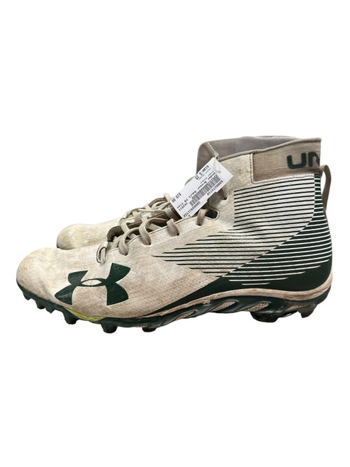 Vist Large View of Product Image Which is Used Under Armour Adult FB Cleats Green Senior 15