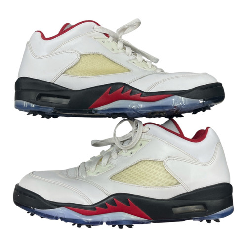 Vist Large View of Product Image Which is Used Nike Mens Golf Shoes White Senior 11