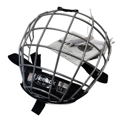 Vist Large View of Product Image Which is Used Reebok Hockey Wire Mask Grey SM